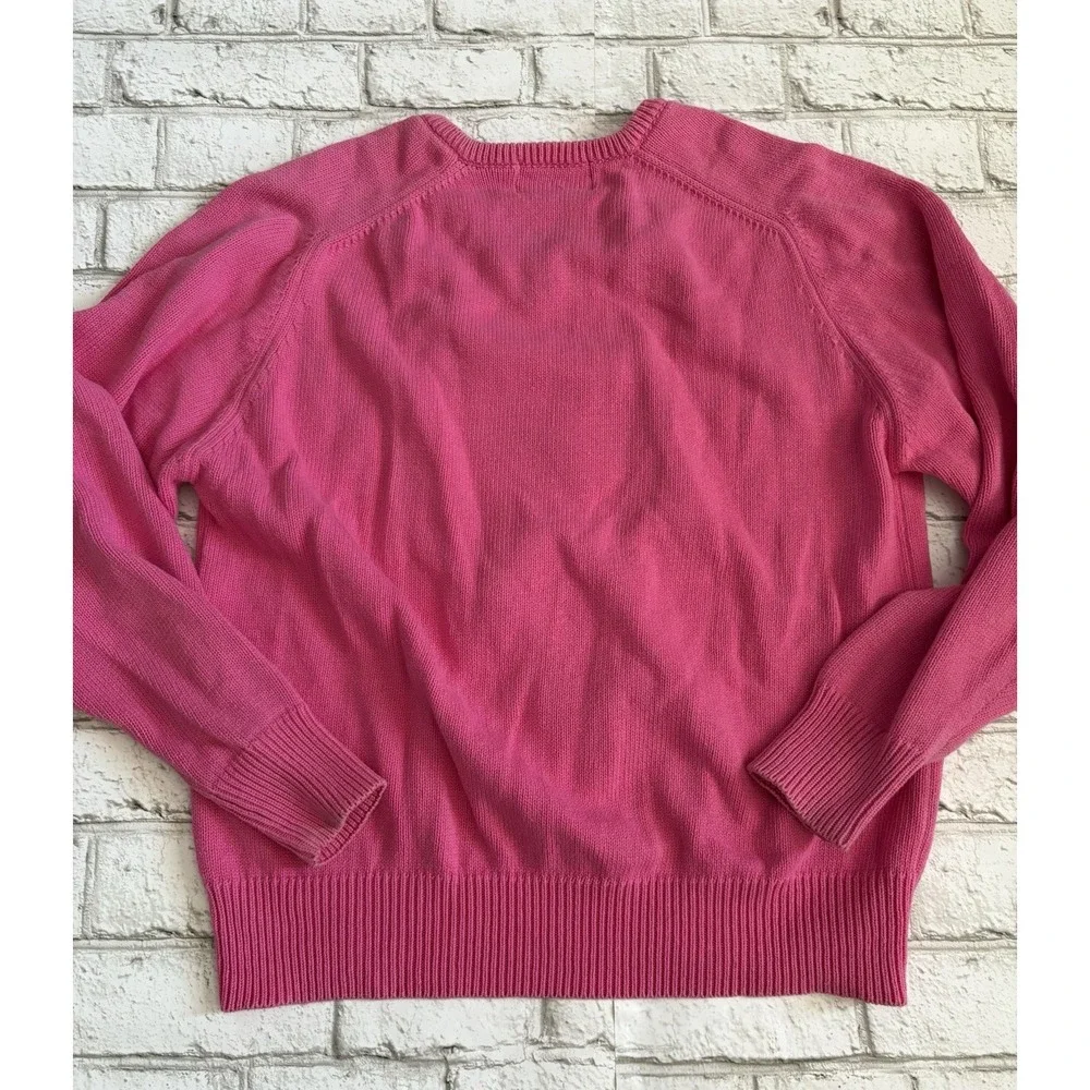 Vintage La Mode Embroidered ‎ Sweater Golf Pink Mickey Mouse golf  Size Large